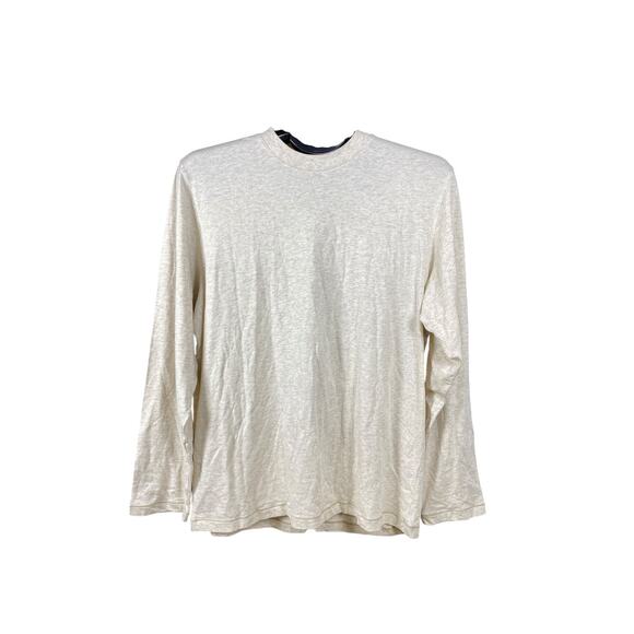 SKIMS Women’s Long Sleeve Crew Neck Top Beige Size M | Everyday Essential Tee - Picture 2 of 7